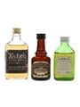 Ardbeg 10 Year Old, Laphraig 10 Year Old, Bowmore De Luxe Bottled 1970s - 1980s 3 x 5cl / 41%