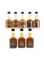George Dickel, IW Harper, Old Charter, Old Fitzgerald & WL Weller  8 x 5cl