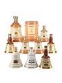 Bell's Ceramic Decanters  9 x 5cl-18.75cl