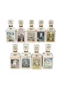 Rutherford's Ceramic Decanters Montrose Potteries 9 x 5cl / 40%
