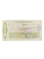 Ardbeg Distillery Cheque Dated 16 April 1925 