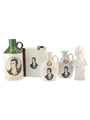 Assorted Robert Burns Ceramic Decanters Rutherford's - The Spirit Of Burns 5 x 5cl-40cl / 40%