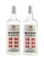 Booth's Finest Dry Gin Bottled 1970s 2 x 75.5cl / 40%