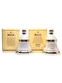 Bell's Christmas 2005 & 2008 Ceramic Decanters  2 x 70cl