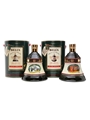 Bell's Christmas 1990 & 1991 Ceramic Decanters 75cl & 70cl