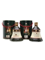Bell's Christmas 1988 & 1989 Ceramic Decanters  2 x 75cl