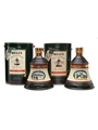 Bell's Christmas 1989 & 1990 Ceramic Decanters  2 x 75cl