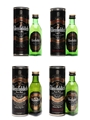 Glenfiddich Pure Malt Bottled 1990s 4 x 5cl / 40%