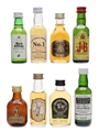 Assorted Blended Scotch Whisky & Liqueurs J&B, Black & White, William Lawson's, Roderick Dhu 8 x 5cl