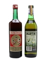 Martini & Dubonnet Bottled 1970s 2 x 100cl