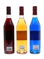 Briottet Liqueurs Cremes de Peche & Myrtille, Curacao Bleu 3 x 70cl