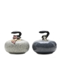 Beneagles Ceramic Curling Stones Bottled 1970s 2 x 5cl / 40%