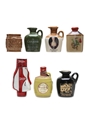 Assorted Whisky & Liqueur Ceramics Queen's Castle, Beneagles, McGibbon's, Stag's Breath 7 x 5cl / 40%