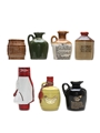 Assorted Whisky & Liqueur Ceramics Queen's Castle, Beneagles, McGibbon's, Stag's Breath 7 x 5cl / 40%