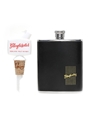 Glenfarclas Hip Flask & Pourer  13.5cm x 9.5cm