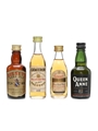 Bisset's, Cameron, Grant's, Queen Anne Bottled 1960s 4 x 4.7cl