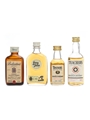Ballantine's, Long John, Teacher's Bottled 1970s 4 x 4.7cl-5cl