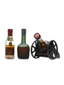 Courvoisier Bottled 1960s & 1970s 3 x 3cl
