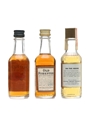 Four Roses, Old Forester, Southern Comfort Bottled 1970s-1980s 3 x 4.7cl-5cl