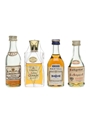 Martell, John Exshaw, J Dubor, Salignac  4 x 5cl / 40%