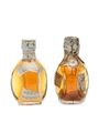 2 x Haig & Haig Spring Cap Bottled 1950s Miniature