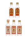 Gordon's Gin & Vodka Bottled 1970s 5 x 5cl / 40%
