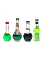 Mint & Melon Liqueurs Bols, Cusenier, Marie Brizard, Midori 4 x 5cl