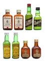 Ballantine's, Black Bottle, Cutty Sark, Robbie Burns  8 x 4.6cl-5cl