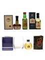 Dunhill, J&B, Old St Andrews & Rutherfords Including Tumbler & Ceramic Bottle 5 x 4.7cl-5cl