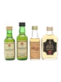 Glenlivet 12 Year Old & Glen Moray 10 Year Old Bottled 1970s 4 x 5cl / 40%