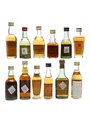 Brandies Of The World Amadeo, Babadilla 103, Botrys, Cavino, Five Kings, Metaxa 12 x 3cl - 5cl