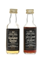 Glenfiddich 22 Year Old & Glen Grant 26 Year Old Bottled 1980s - Cadenhead's 2 x 5cl / 46%