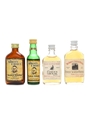 Abbot's Choice & Famous Grouse Bottled 1970s 4 x 4.7cl-5cl