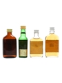 Abbot's Choice & Famous Grouse Bottled 1970s 4 x 4.7cl-5cl