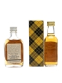Glen Grant 12 & 15 Year Old Bottled 1970s-1980s 2 x 4cl-5cl