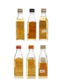 Assorted Old Bushmills 6 x Miniatures 