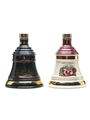 Bell's Christmas 1995 & 1996 Ceramic Decanters  2 x 70cl / 40%