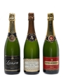 Piper Heidsieck, Lanson & Louis De Sacy Non Vintage Champagnes 3 x 75cl / 12%