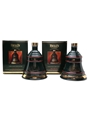 Bell's Christmas 1992 & 1993 Ceramic Decanters  2 x 70cl / 40%