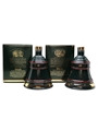 Bell's Christmas 1992 & 1993 Ceramic Decanters  2 x 70cl / 40%