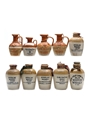 10 x Ceramic Scotch Whisky Miniature 