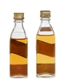 Johnnie Walker Black & Red Label Bottled 1960s & 1970s 4.7cl-5cl