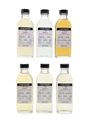 Signatory Vintage Cask Samples Bowmore, Highland Park, Macallan, Old Pulteney, Rosebank, Springbank 6 x 10cl