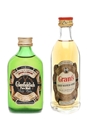 Glenfiddich 8 Year Old & Grant's Standfast Bottled 1970s 2 x 5cl / 40% ABV