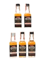 Beam's Sour Mash Black Label Bottled 1977-1985 5 x 4.7cl / 45%
