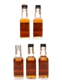 Beam's Sour Mash Black Label Bottled 1977-1985 5 x 4.7cl / 45%