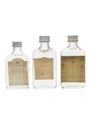 Greenalls, Hiram Walker's & McPherson's Gin Bottled 1960s&1970s 3 x 5cl