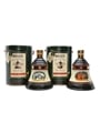 Bell's Christmas 1990 & 1991 Ceramic Decanters  75cl & 70cl