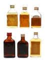 Assorted Blended Scotch Whisky Bottled 1960s-1970s - Nelson's, Old Royal, Pigeon Blend, Queen Margaret 6 x 3.9cl-5cl