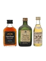 Captain Morgan, Gordon's & Jules Laine Bottled 1970s 3 x 5cl / 40%